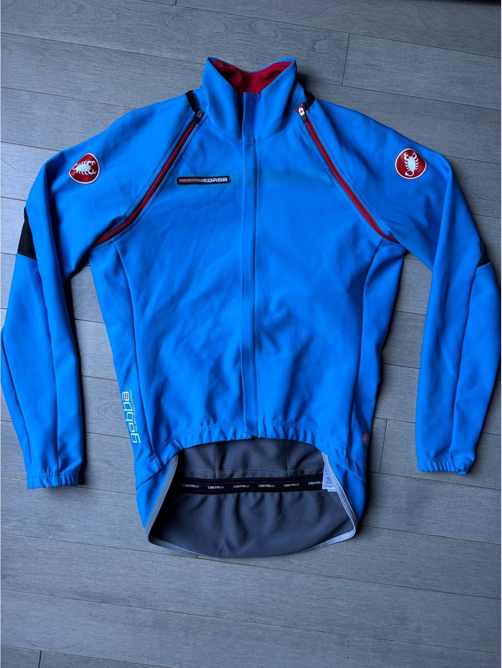 Men’s Castelli Gabba Foul Weather Race Cycling Bicycling Jacket medium active